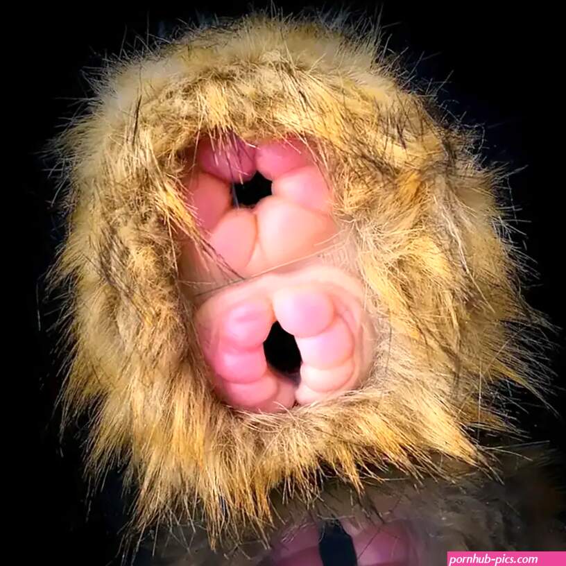 Dual Channel Monkey Fur Animal Pussy Toy With Removable Faux