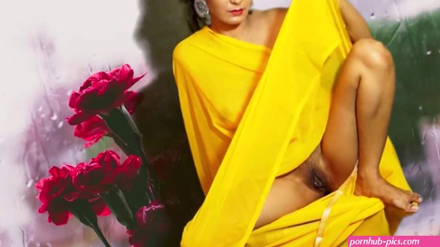 Sexy Yellow Saree