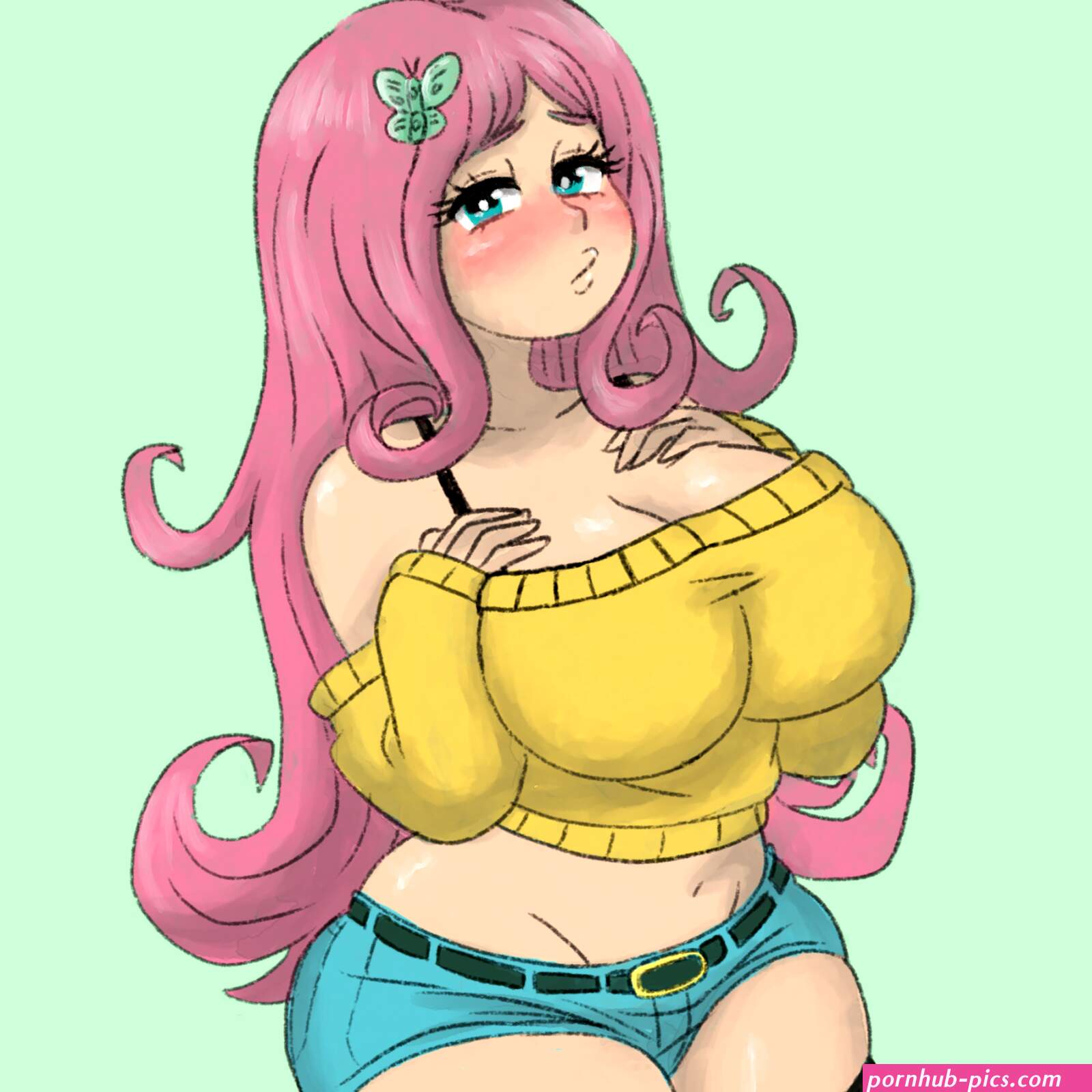 Sexy Fluttershy by mundanevillain on Newgrounds