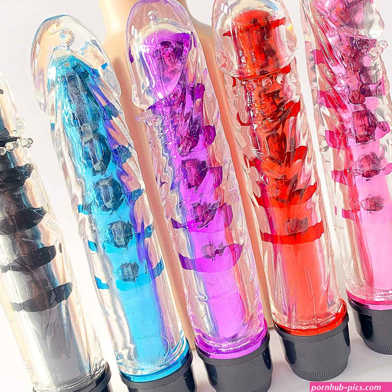 Transparent Dildo Shaped Bullet Vibrator