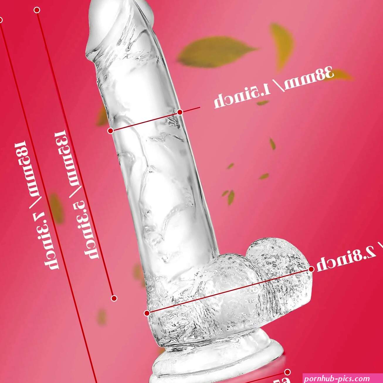 7.3 inch Transparent Dildo With Sucker