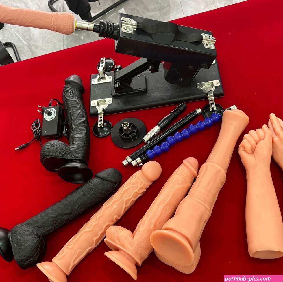 Sex Machine Thrusting Dildo Machine with Suction Cup for Women with 8 Sex Toys