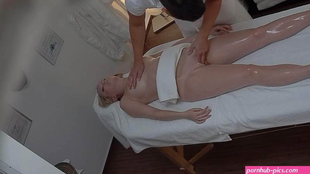 Czech Massage 57: Young Woman Enjoys an Erotic Massage and a Hard Fuck on the Massage Bed