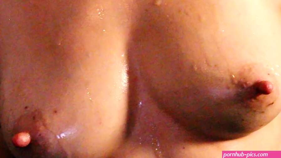 Oiled breasts oiling up my boobs Playing with my titts until you come