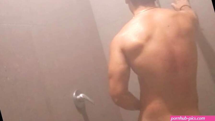 Gym Shower after workout masturbation