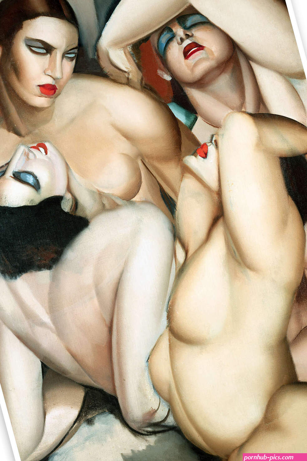 Group of Four Nudes print by Tamara de Lempicka