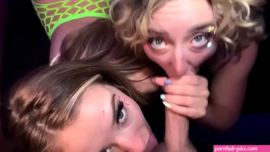 Dirty Blondes Share Cock In Their Tight Pussys