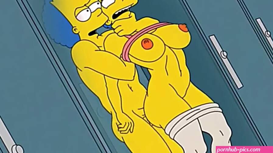 Fit Bart Simspon fuck his curvy step-mom with creampie touching her milkers