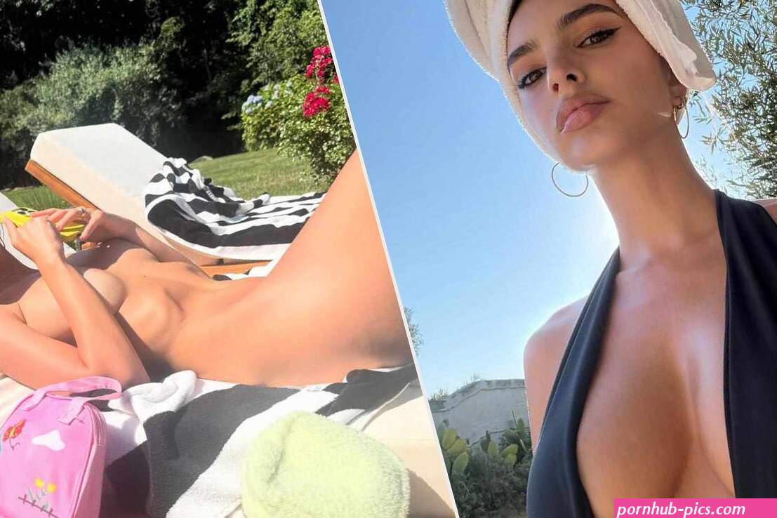 Emily Ratajkowski Sunbathes Fully Nude During Summer Vacation