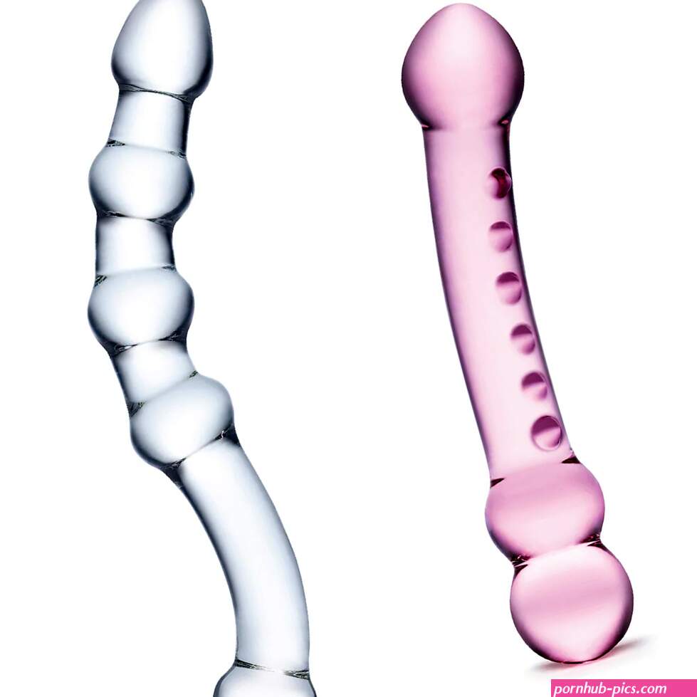 GLAS Double Pleasure 2-Piece Glass Dildo Set