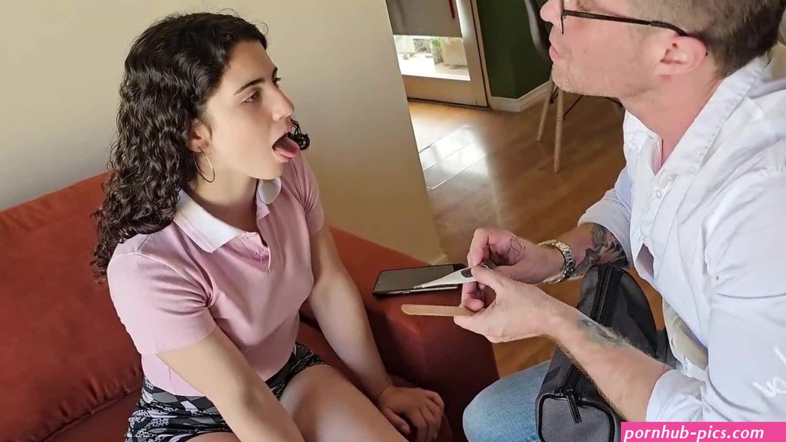 A sexy Latina slut gets fingered and fucked by the doctor in her home.
