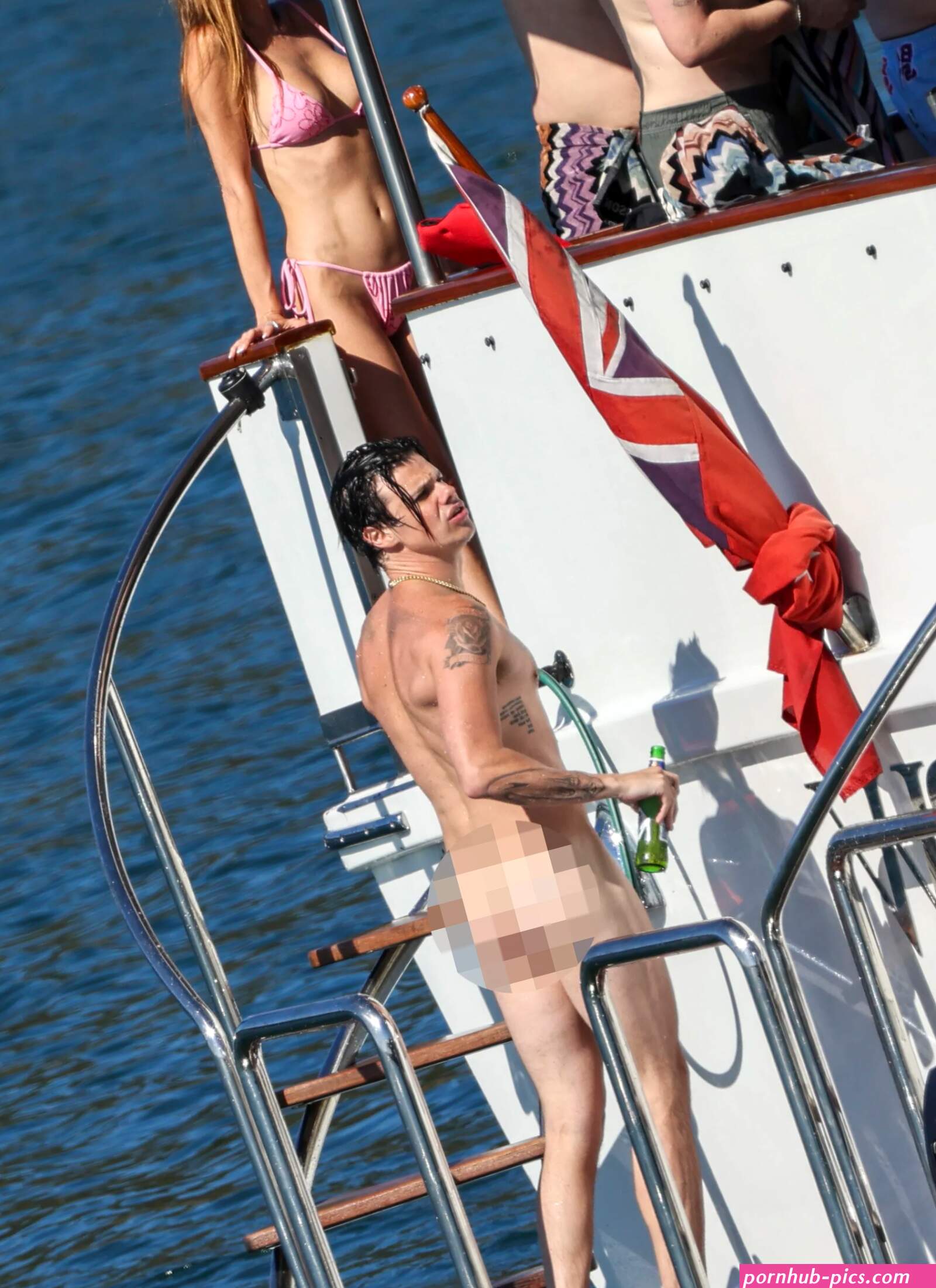 Pop star Yungblud ditches his clothes bares all on yacht