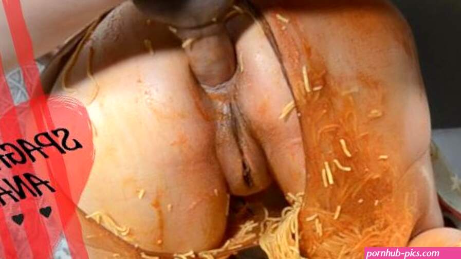 A MESSY spaghetti ANAL FUCK