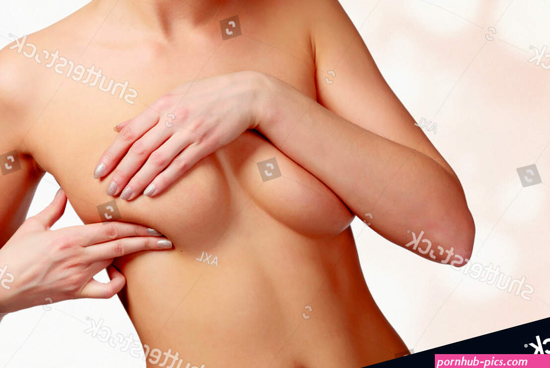 Woman Pressing Her Breast Check Breast Stock Photo 497753938