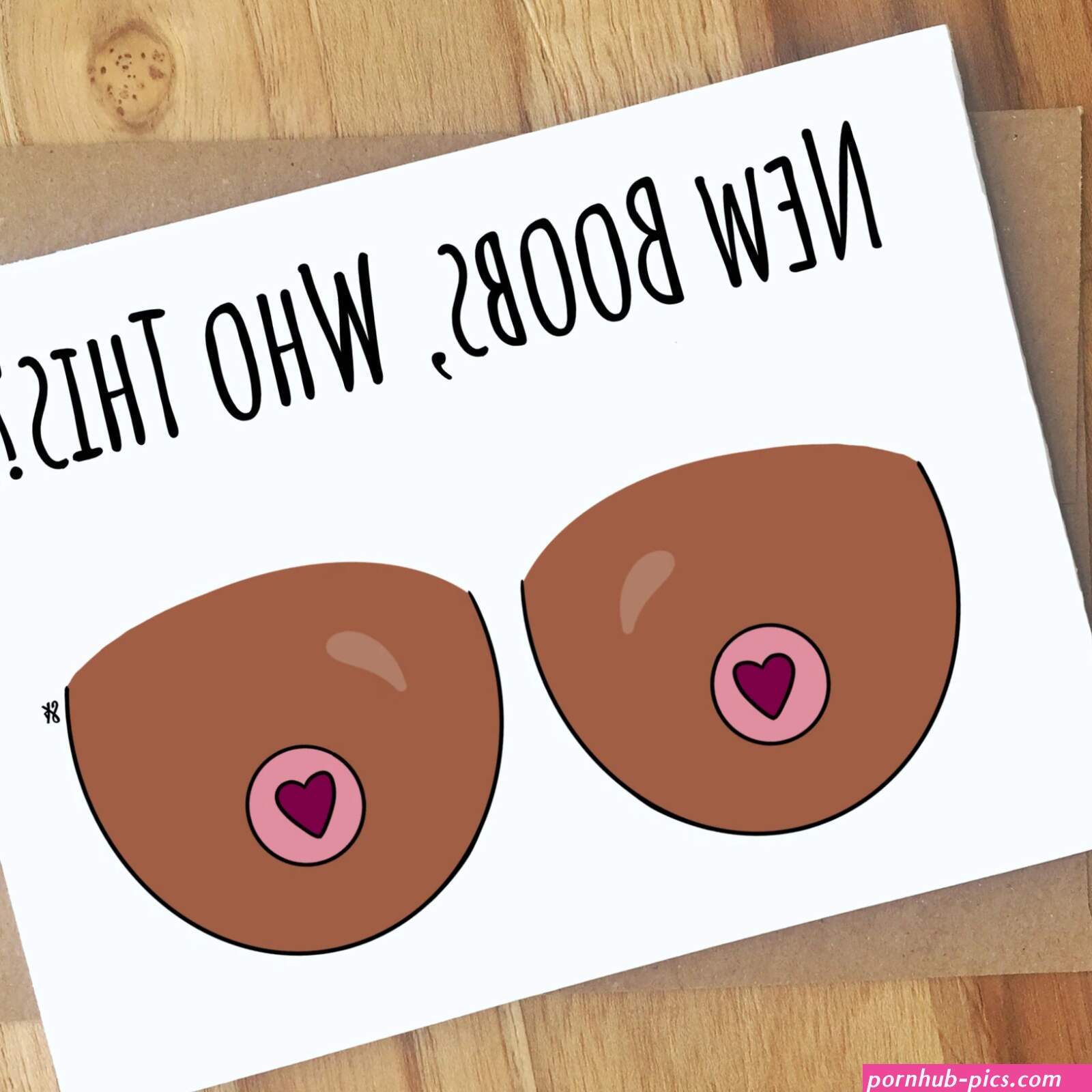New Boobs Who This Boob Pun Greeting Card Handmade Gift Funny Cute Tits Card Breast Enhancement Augmentation Reduction Breast Friend