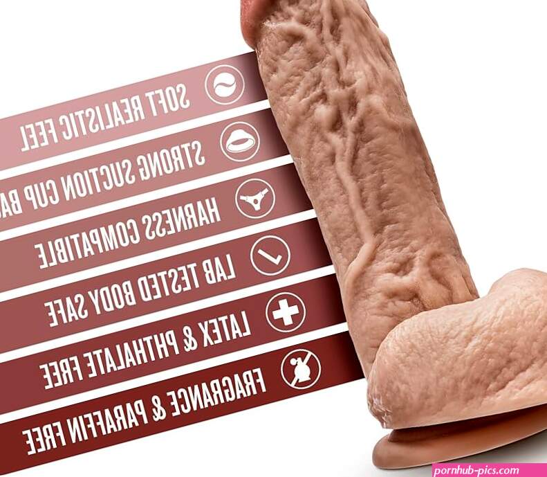 : Blush Hung Rider Trigger 8.5 Thick Dildo wBalls