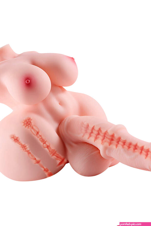 Futa Megumi: 4.6kg 10.1 lbs TPE Sex Doll Torso with Penetrable Penis