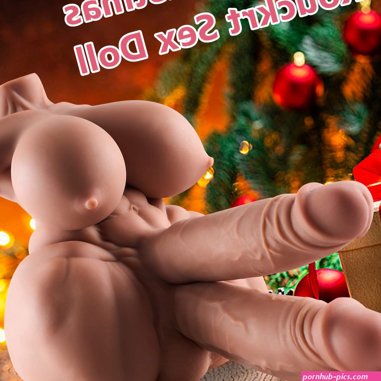 : Shemale Sex Dolls FUTA Sex Toy Torso Male Masturbator with Flexible Dildo Big Breasts and Vaginal Anal Sex Penetrable Dildo Unisex Love Doll for Men Gay Couple : Health Household