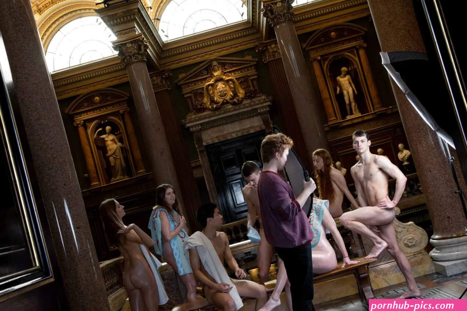 Behind the scenes University of Cambridge RAG naked calendar 2021.