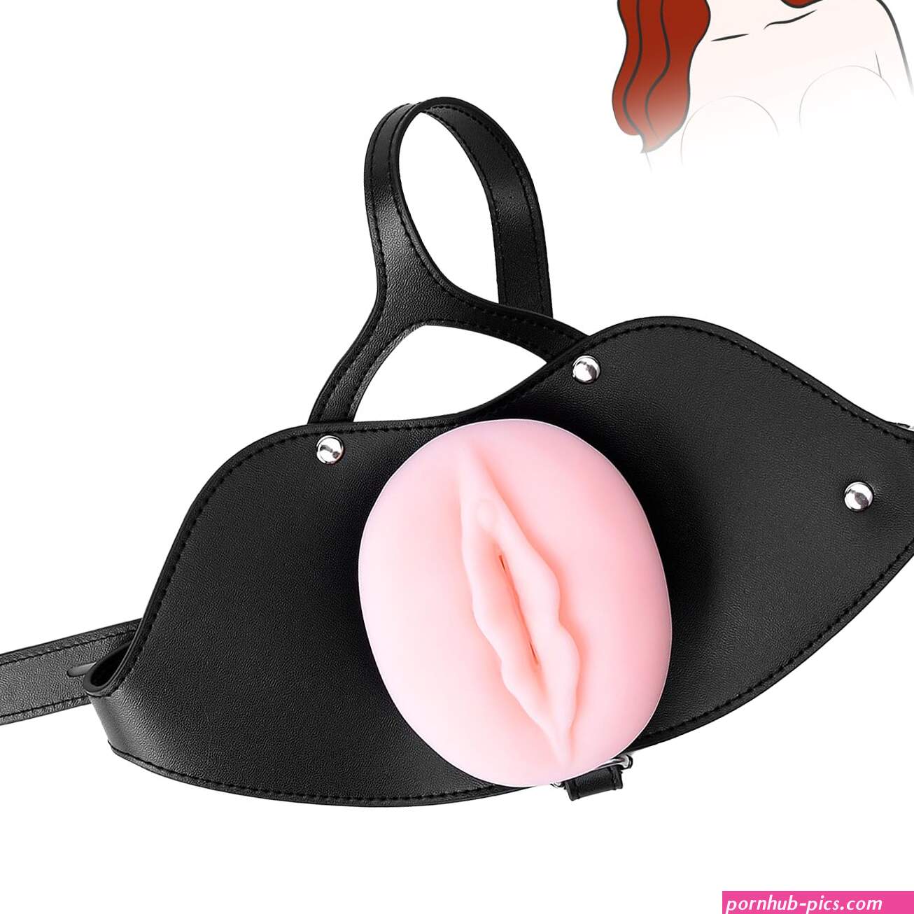 : Silicone Pussy Mouth Gag BDSM Open Mouth Sex Gag Vaginal Gags with Adjustable Leather Belt Male Masturbation Bondage Gear Accessories Restraints Kinky Couple Toys Games for Women Men Couples : Health