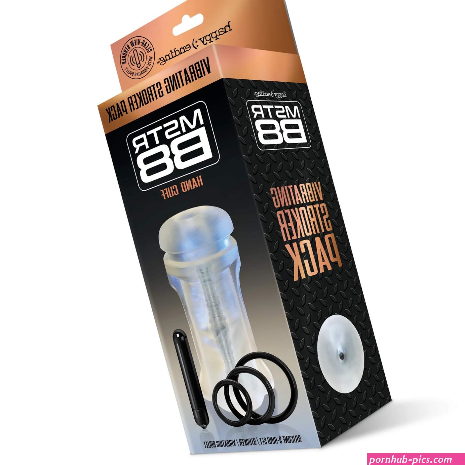 MSTR B8 Vibrating Stroker Pack Hand Cuff 5 Piece Masturbation Kit