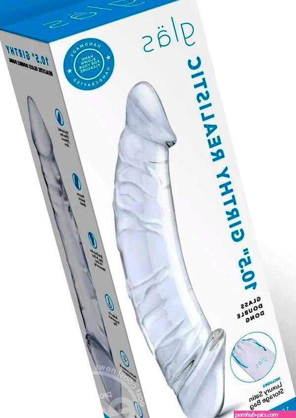 Girthy Realistic Glass Double Dildo 10.5in