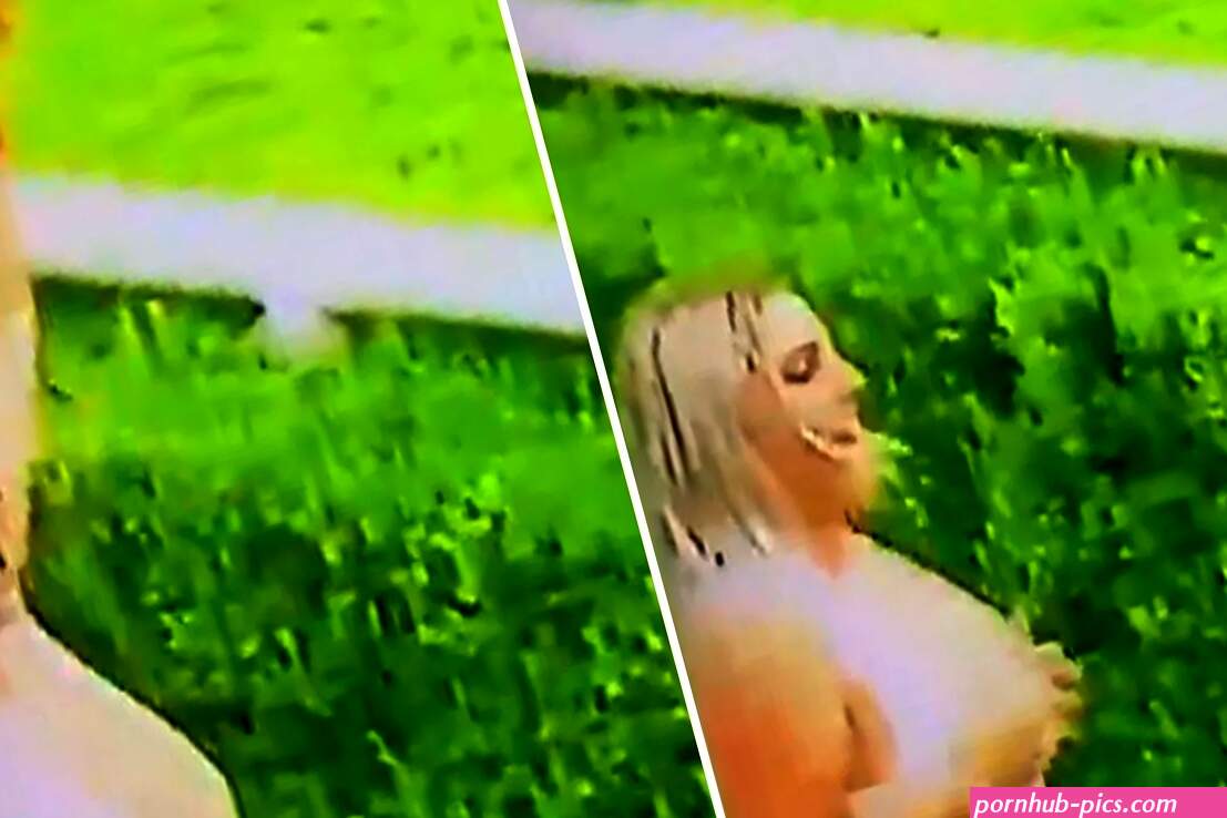 Bizarre moment woman jiggles boobs at jockeys as they ride by as raucous Australian racegoers return to track
