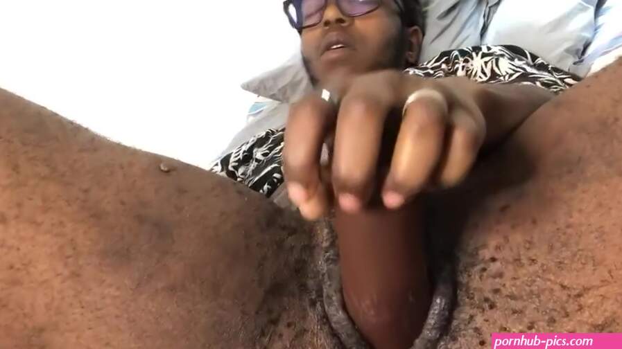 Black Ftm Fucks His Pussy Shemale Porn Video
