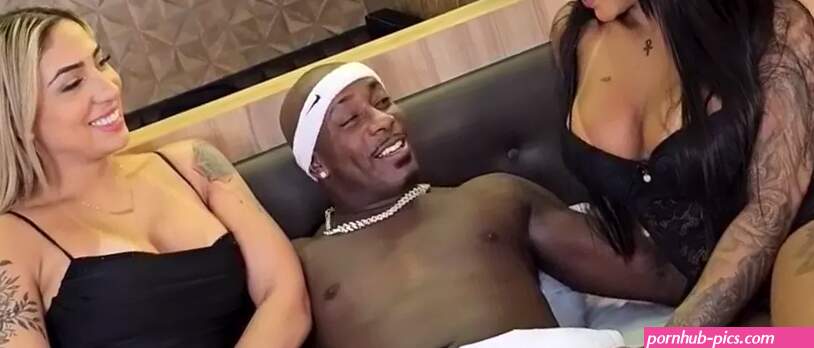 Curvy Latina and Ebony share BBC and lick wet holes