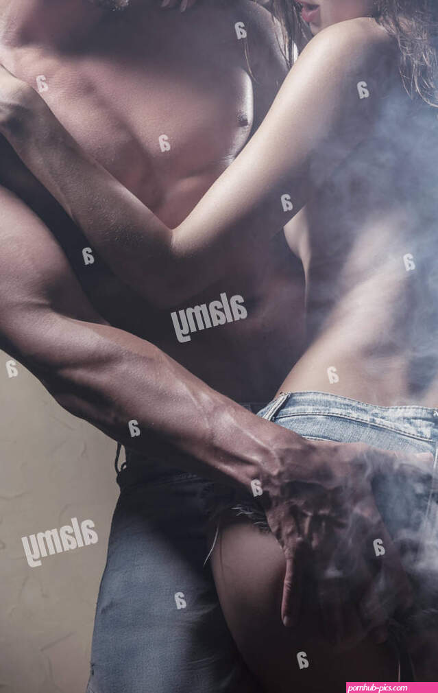 Beautiful sexy couple is embracing. Gentle passion Stock Photo
