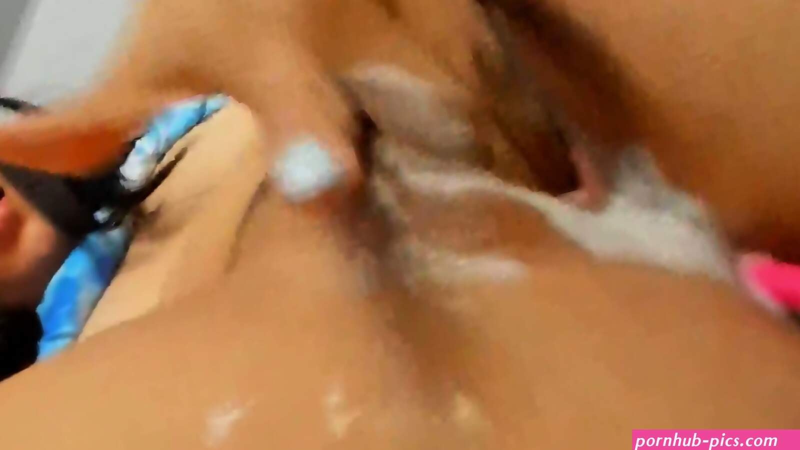 Super Creamy Squirting Latina Fingers Herself