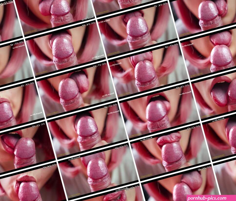 Slowly Blowjob Tongue Play Licking Frenulum Close Up POV