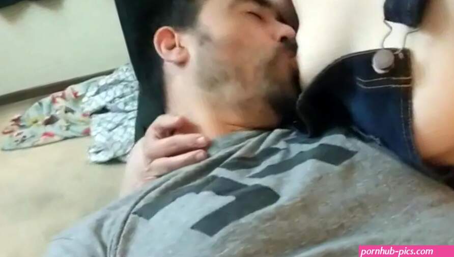 Full Nursing Session in Overalls sensual kiss ending
