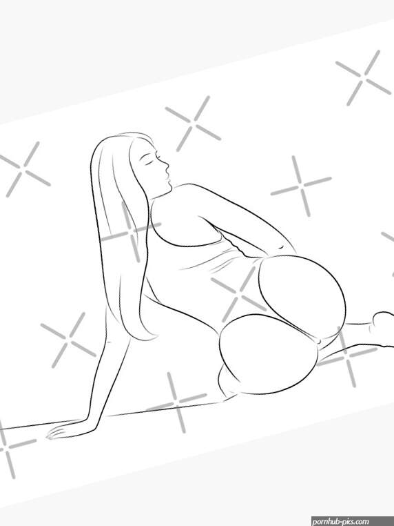 Sexy Big Ass Girl Pool Line Art Booty Art Print for Sale by dk-design85