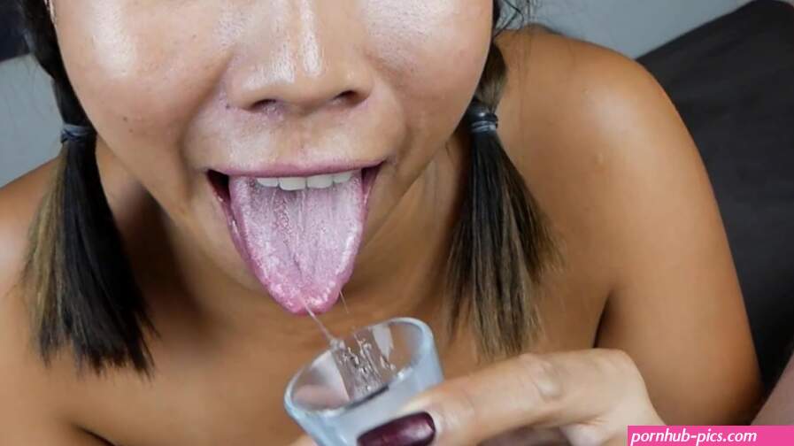 BJ cum in mouth cum in glass and swallow cum Porn Videos