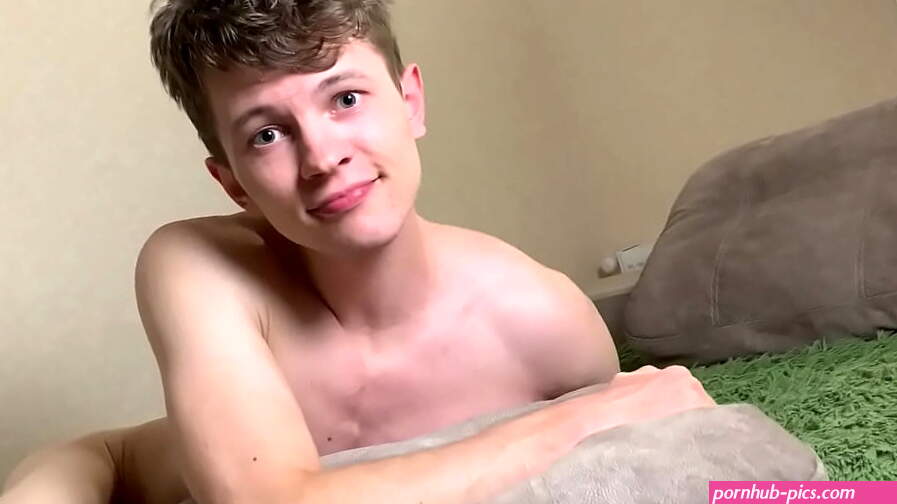 Lazy Evening Jerking and Boy in Bed Hot Boy Fuck Pillow Hot