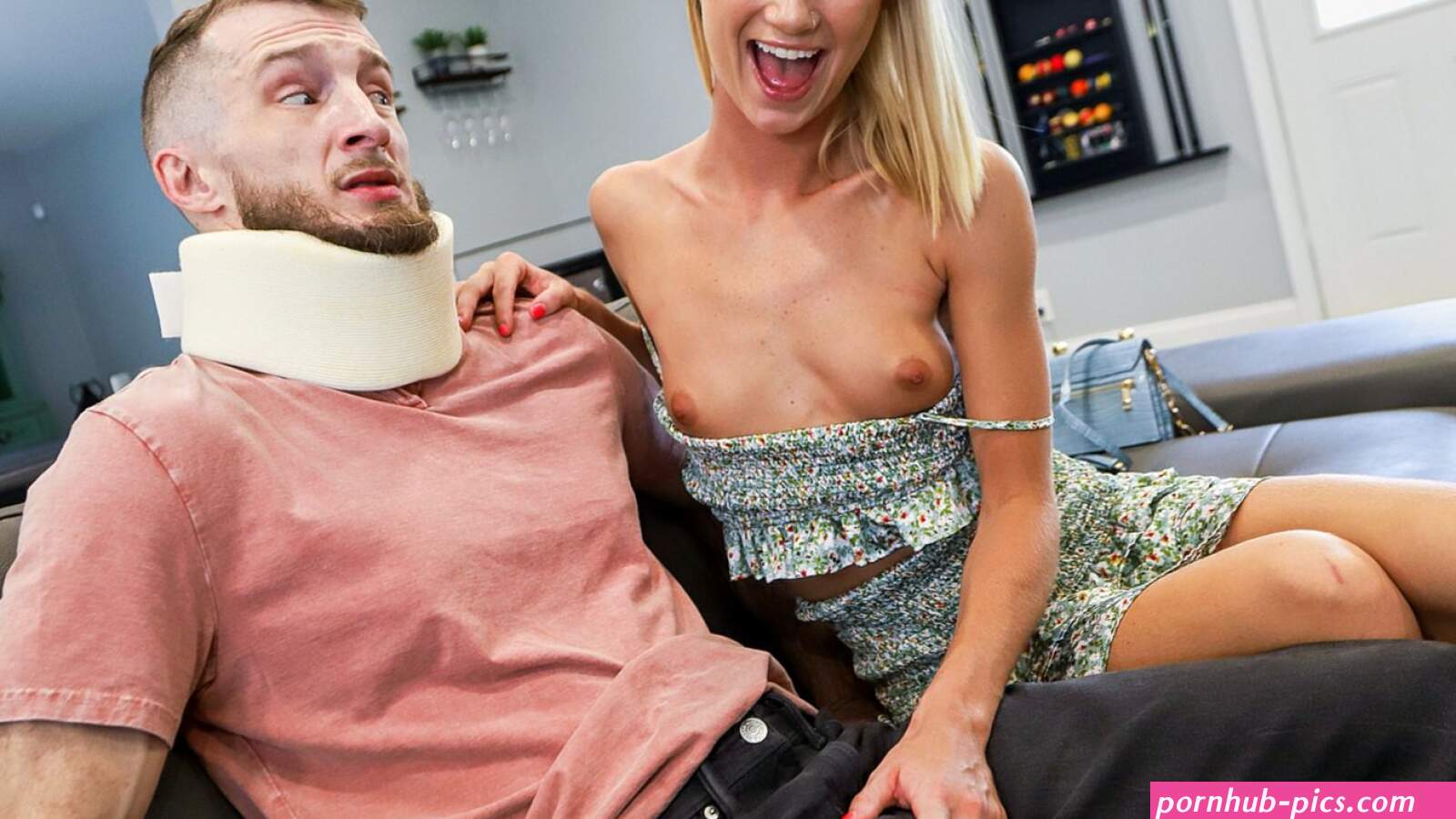 Perverted Teen Stepsister Takes Advantage of Injured Stepbrother porn picture gallery