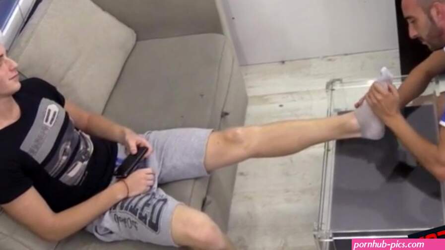 Straight Man Uses a Gay Roommate as Personal Foot Slave Video
