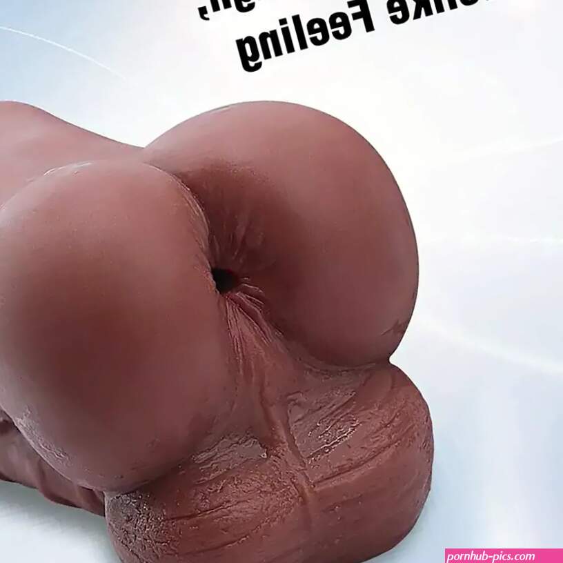 6.3in Premium 3D Real Silicone Flexible Soft Ebony Dildo Pocket Pussy