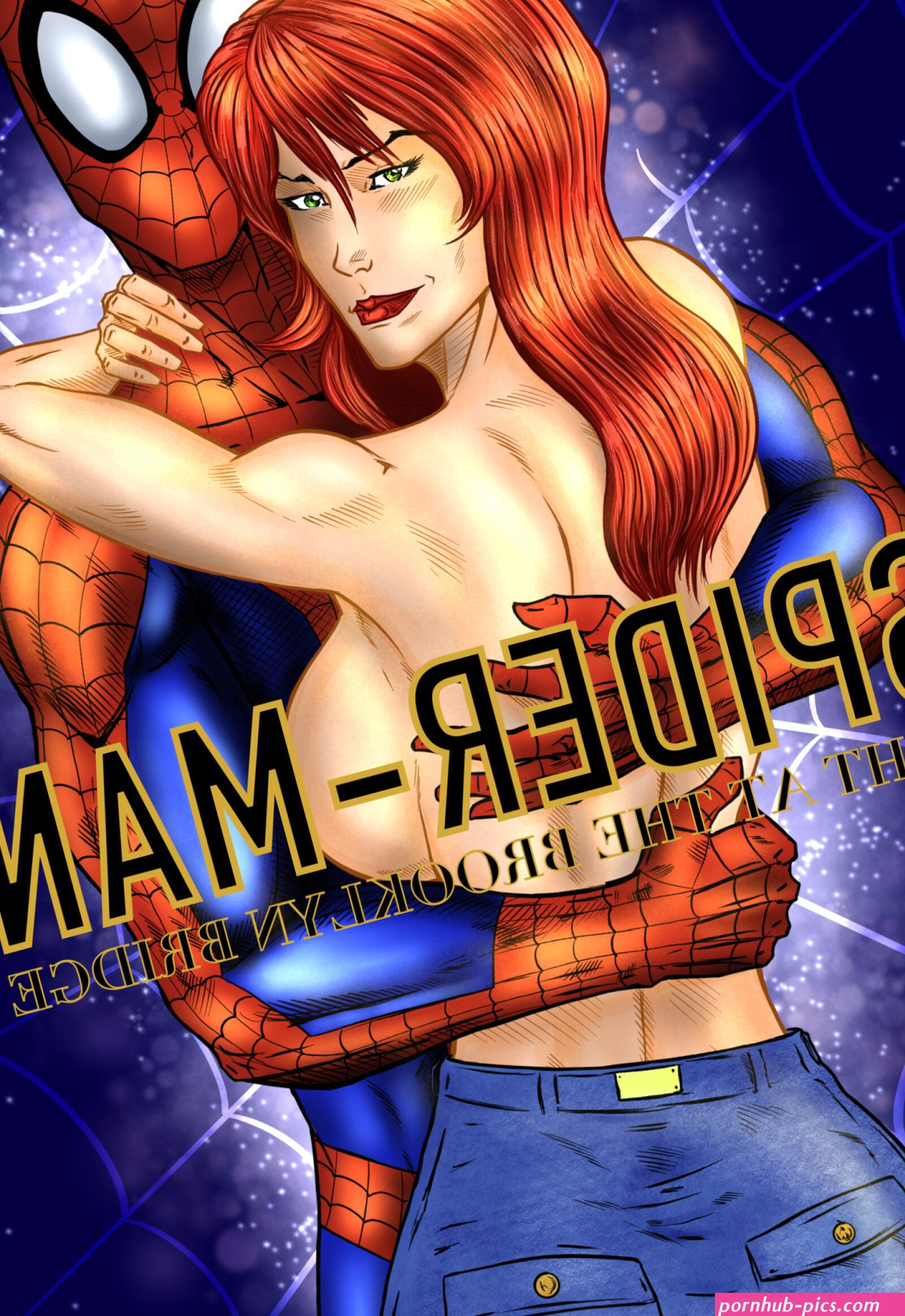 Spider-Man night at the Brooklyn bridge. Cover by CesarBarreraJR93 on DeviantArt