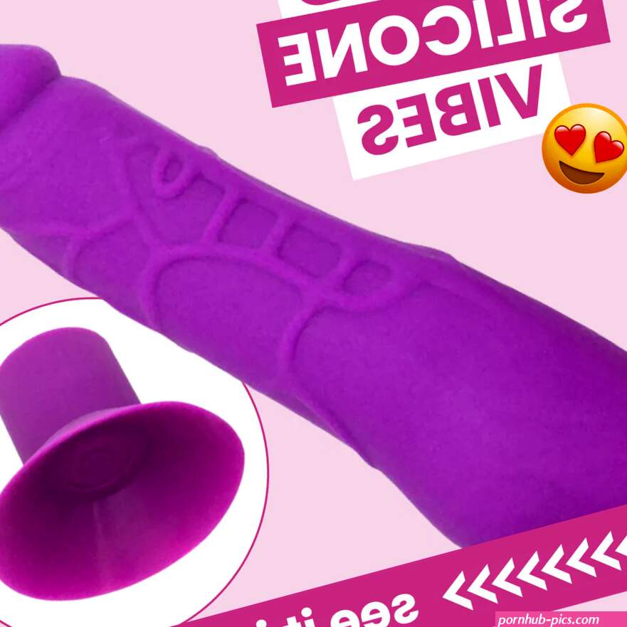 Purple Silicone Vibrating Dildo With Suction Cup