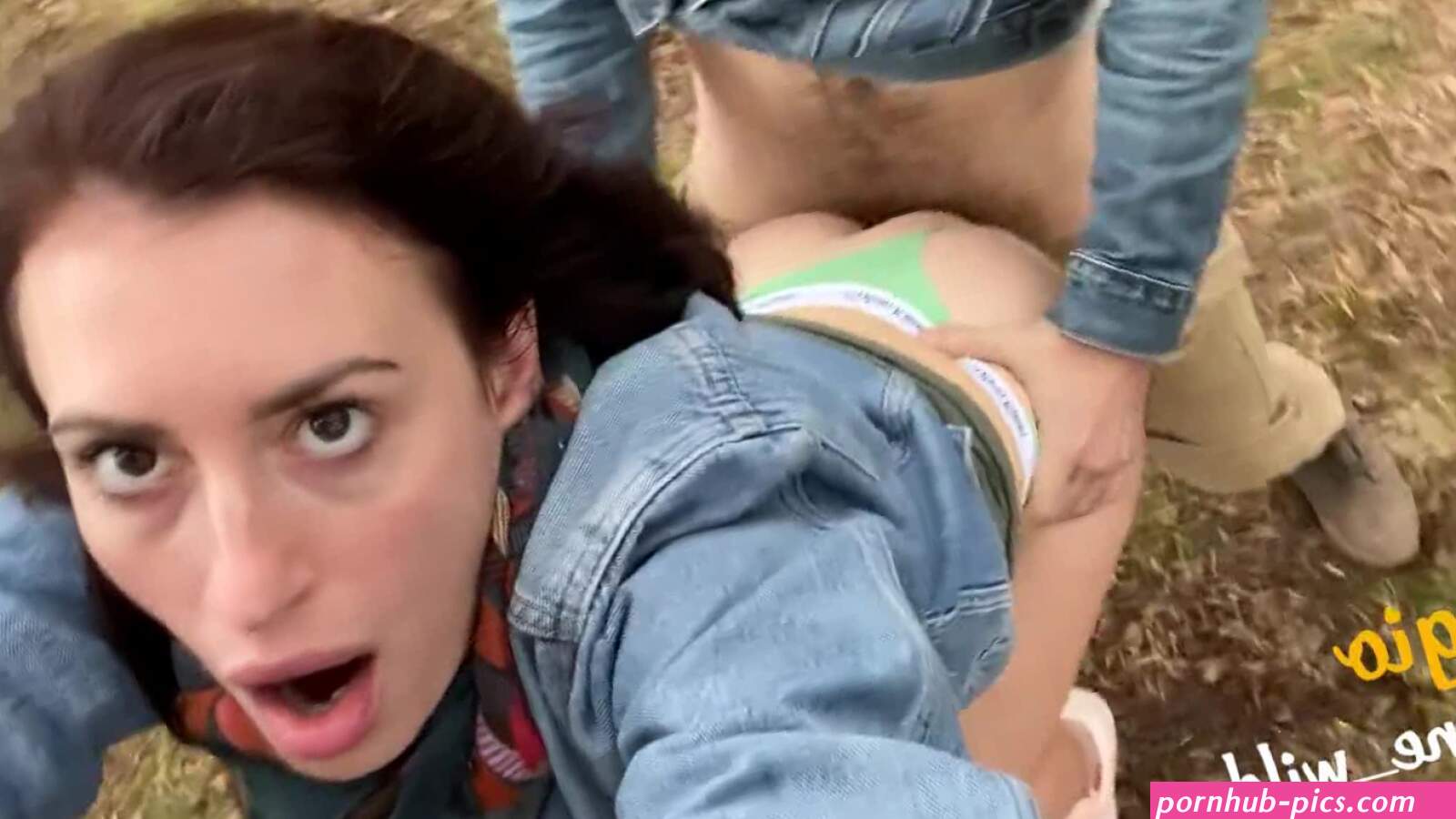 Eva Sergio gets her pussy fucked from behind by a stranger in public