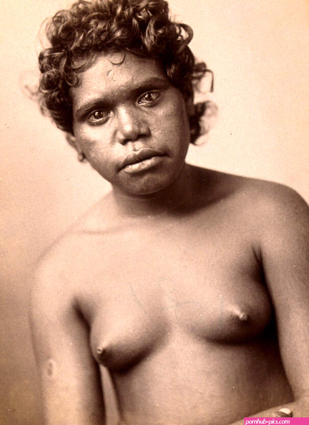 Australia: an Aboriginal woman. Albumen print by Henry King.