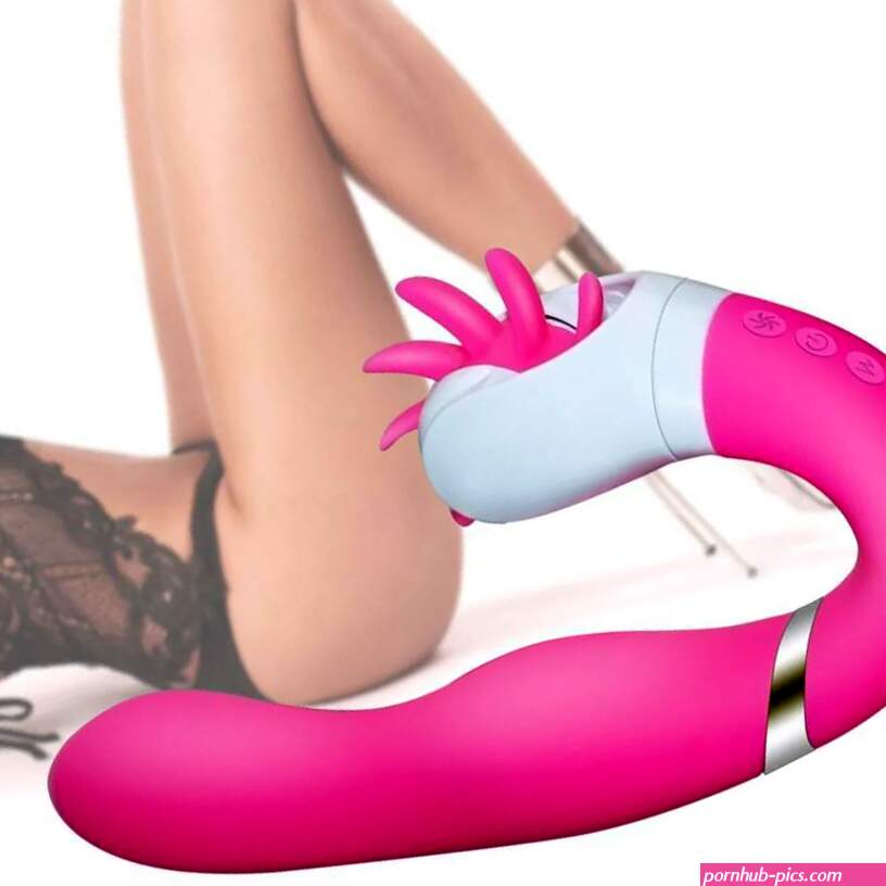 2 in 1 Dual Motor Double Head Oral Sex Simulator Dildo