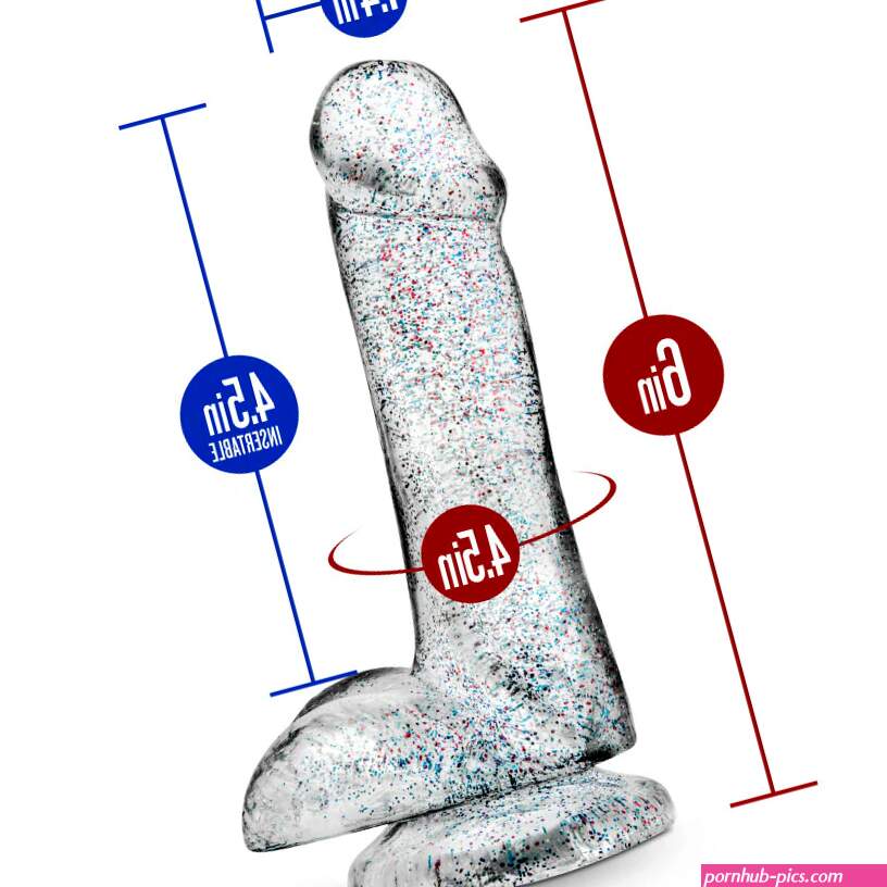 Blush Naturally Yours Realistic Sparkling Clear 6-Inch Long Dildo With Balls amp Suction Cup Base