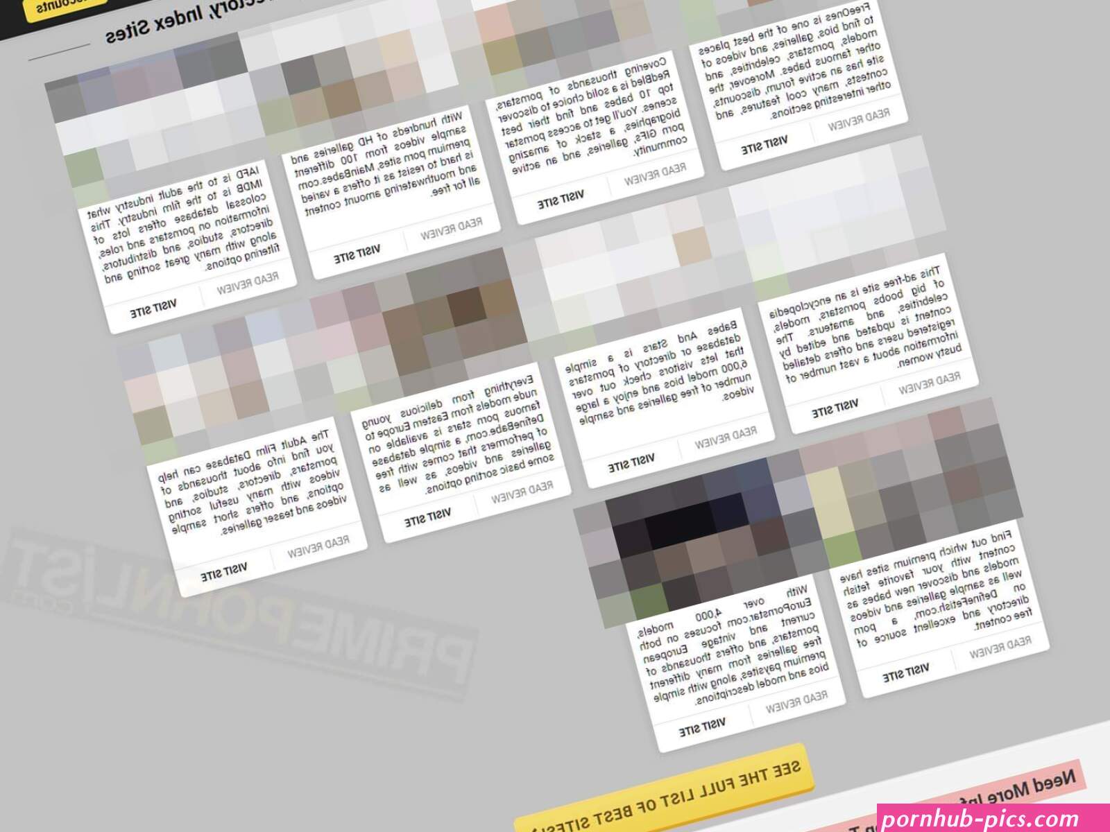 Top Pornstars in 10 Best Pornstar List Database Search Sites