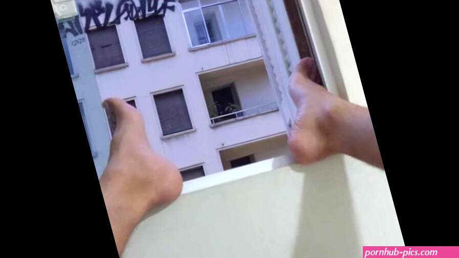 Trying to be caught full naked at window by neighborhood