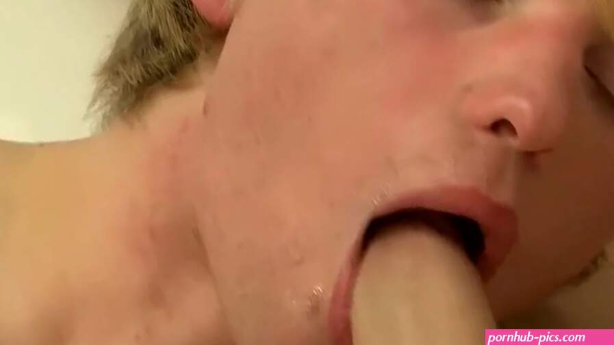 Horny blonde twink gay lovers hot blowjob and anal fuck at Fapnado
