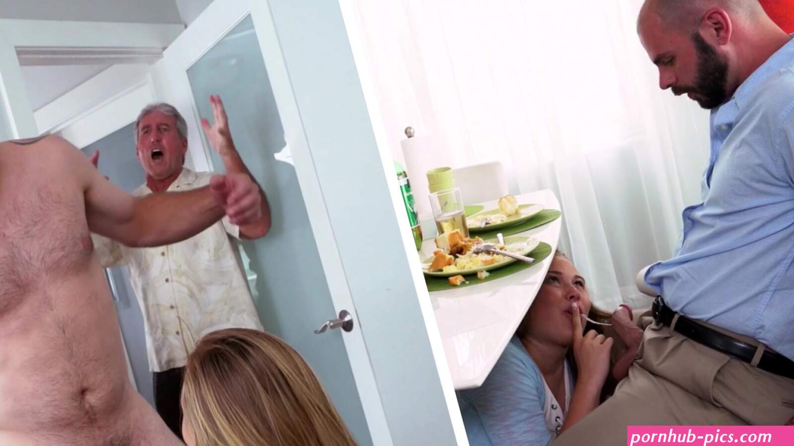 Hot Blonde Teens Secret Fuck With Dads Buddy