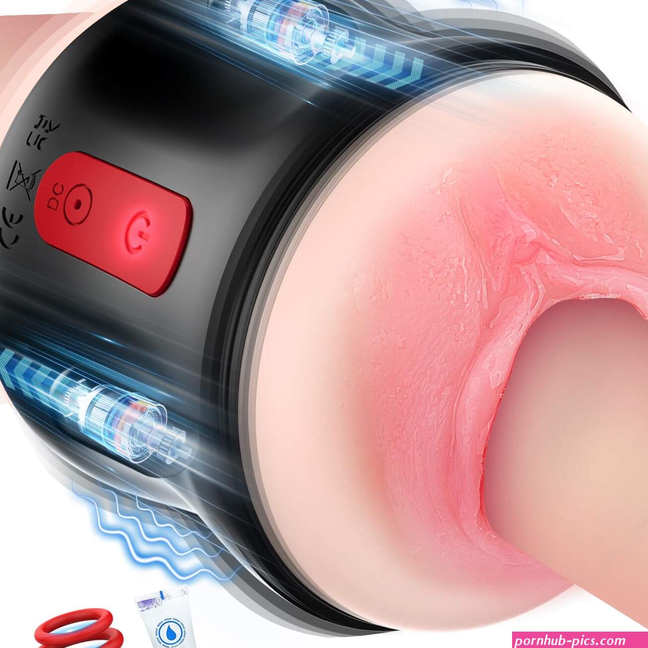 : Adult Sex Toys Male Masturbator- Open Ended Powerful Vibration Pocket Pussy for Men Male Stroker Vibrator Lifelike Vaginal Anal Blowjob Toy with 9 Modes Plump and Soft Fleshy Realistic Masturbation :